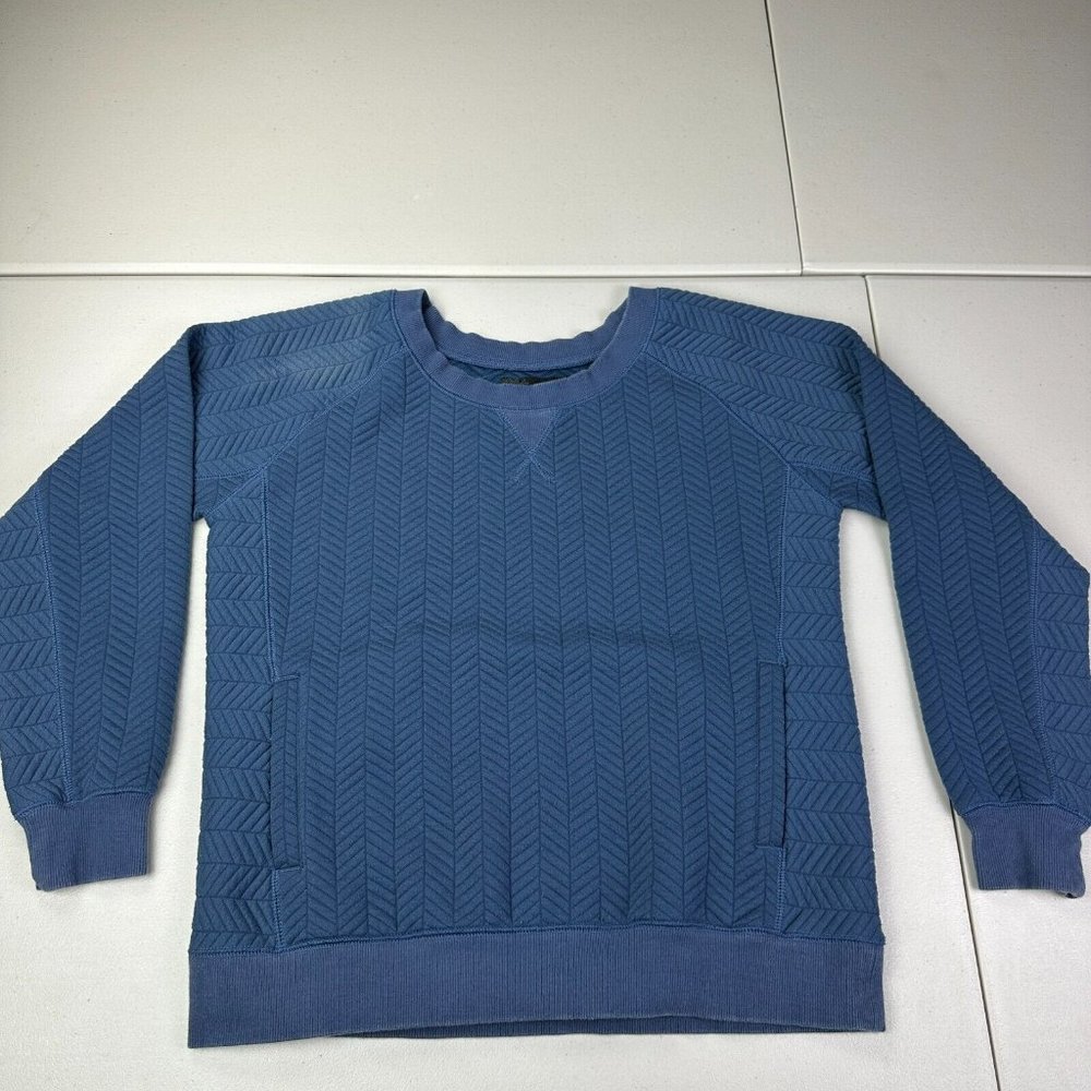 PrAna Sweater Women’s Large Blue‎ Casual Long Sleeve